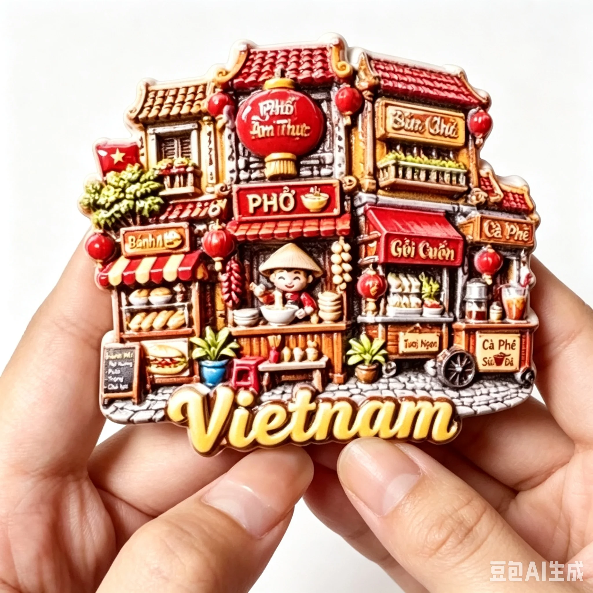 Asia  Vietnam  3D Fridge Magnets Tourism Souvenir Refrigerator Magnets Sticker