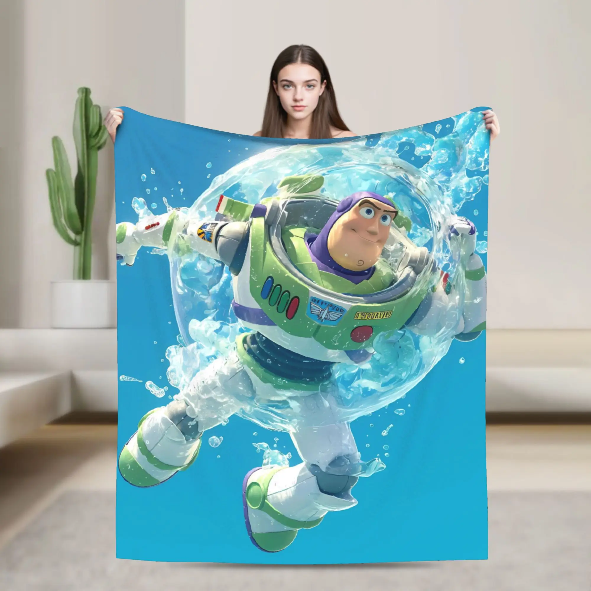 

Плюшевое одеяло Buzz Lightyear SPACE RANGER, фланелевое одеяло для гостиной, мягкое качественное покрывало, подарок на день рождения