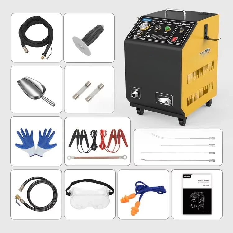 

Customized Portable Dry Ice Blaster Automotive Use High Pressure for Car Engine Cleaning Good Price