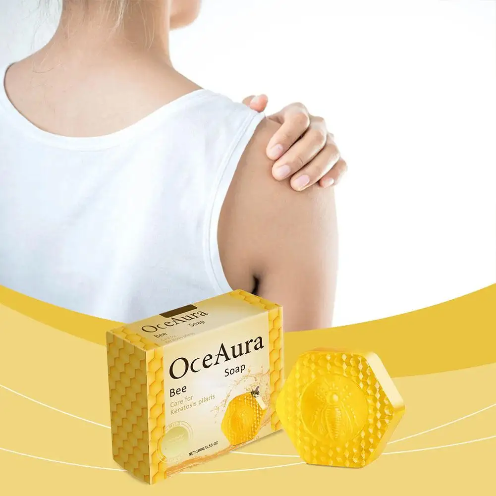 100g Bee Soap Handmade Soap Cleansing Bath Moisturizing Bath Refreshing Soap Care Acne Skin W2j7