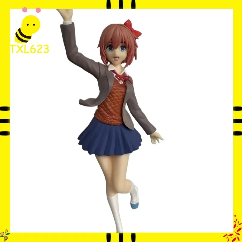 

Anime Doki Doki Literature Club Sayori Standing Figure 18cm Collectible Model Toy Home Decor Birthday Gift For Fans