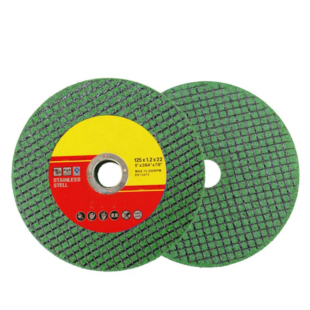 5PCS 125*1.2*22mm Resin Diamond Grinding Wheel Cutting Disc For Angle Grinder Stainless Steel Grinding Resin Double Mesh Disc