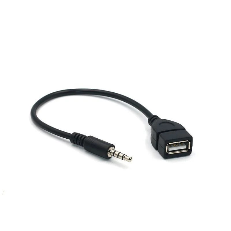 Cable de conversión de Audio macho a hembra para coche, convertidor hembra de 3,5mm, 1 piezas, a USB 2,0