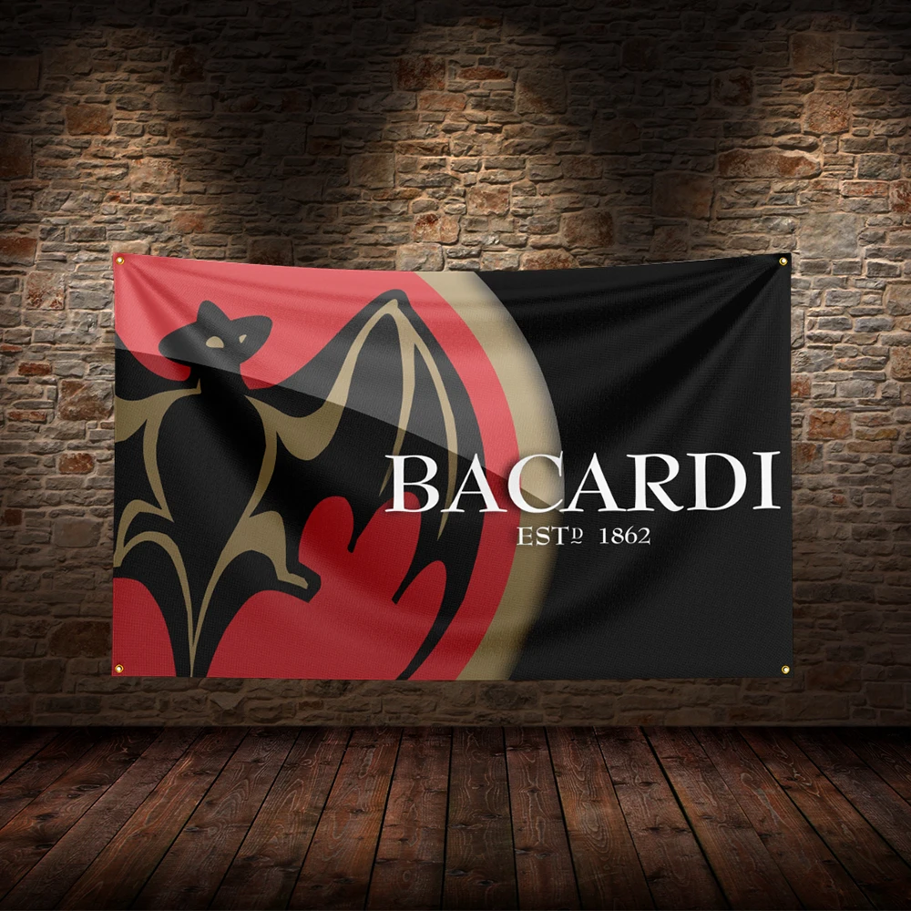 3x5 Ft B-Bacardis  Flag Polyester Printed Beer Wine Flags for Room Garage Decor