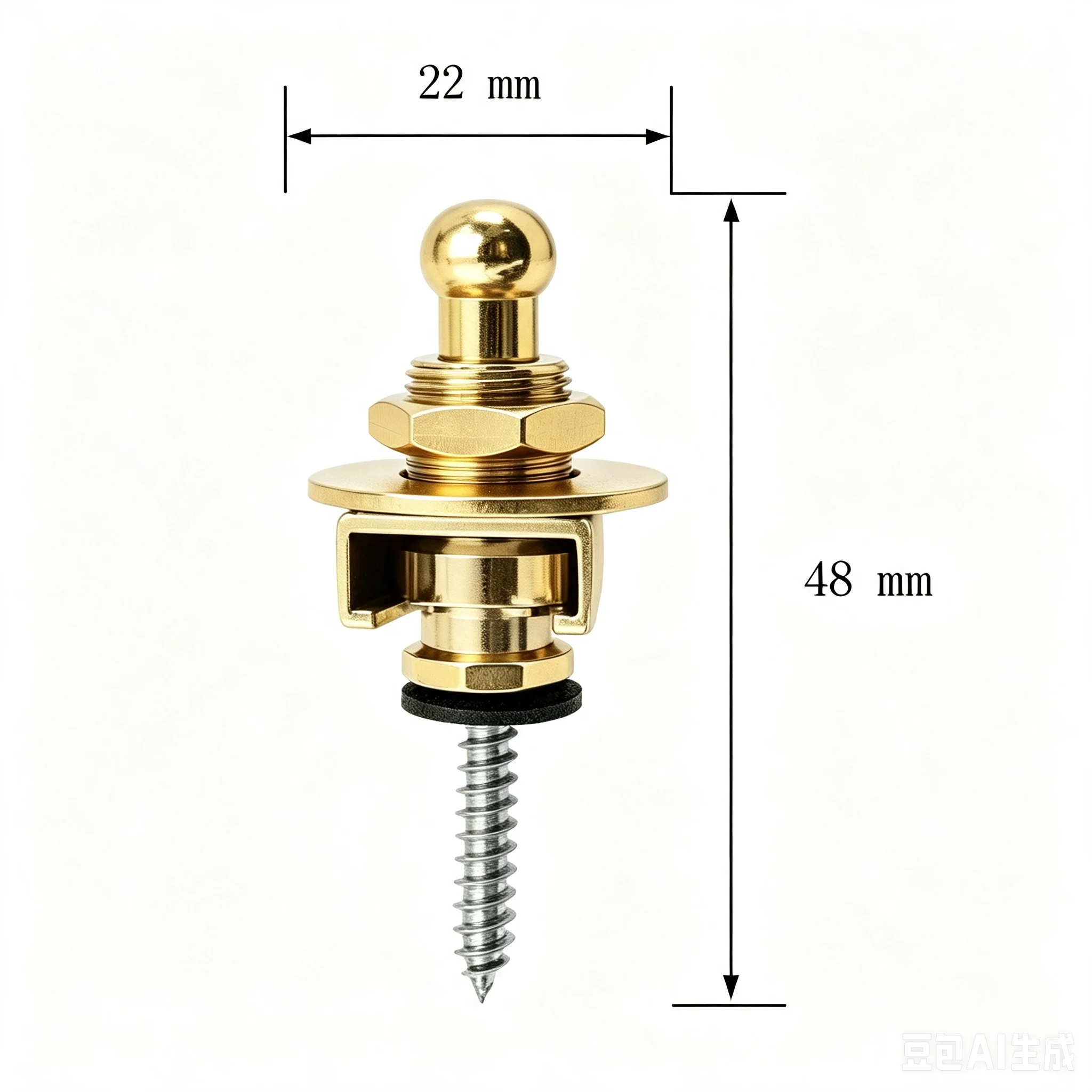 Miwayer 1/2/4Pcs Metal Guitar Strap Locks Anti-Slip Quick Release Locking Pegs End Pins Universal for Electric Acoustic