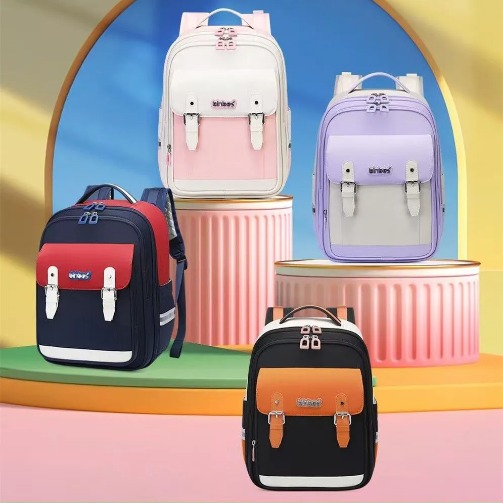 

New Fashion Boys Girls School Bag Primary Student Shoulder Orthopedic Backpack Large Capacity Water Proof Mochilas Escolares