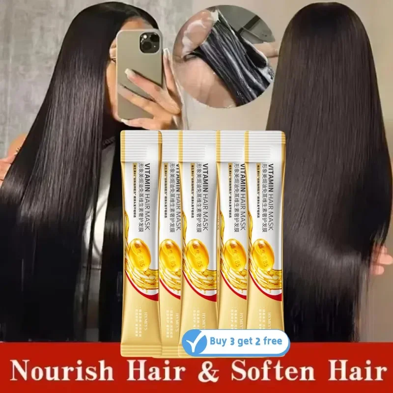 

Magical Keratin Hair Mask 5 Seconds Repair Damaged Frizzy Hair Soft Smooth Shiny Vitamin Nutrition Moisturize Nourish Hair Care