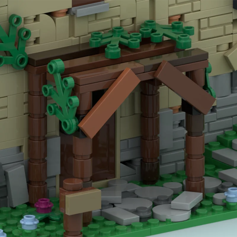 1648pcs MOC Link House Legend Fantasy Quest Breath Wild Modular Architecture Street Scene Model Building Blocks Castle Toy Gift