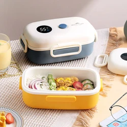 LCD Temperature Display Insulated Lunch Box Lunch Box Fresh Bowl Portable Electric Lunch Box Suitable For School Outdoor Travel