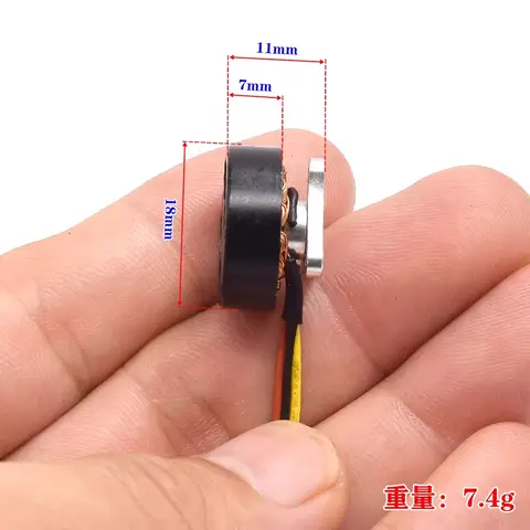 18mm 2S 7.4V Micro Mini 1503 Borstlös Motor 3100KV Höghastighets A/B Propeller För RC Drönare FPV Quadcopter UAV Flygplansmotor 10 best sales minimotor borstlös - №8