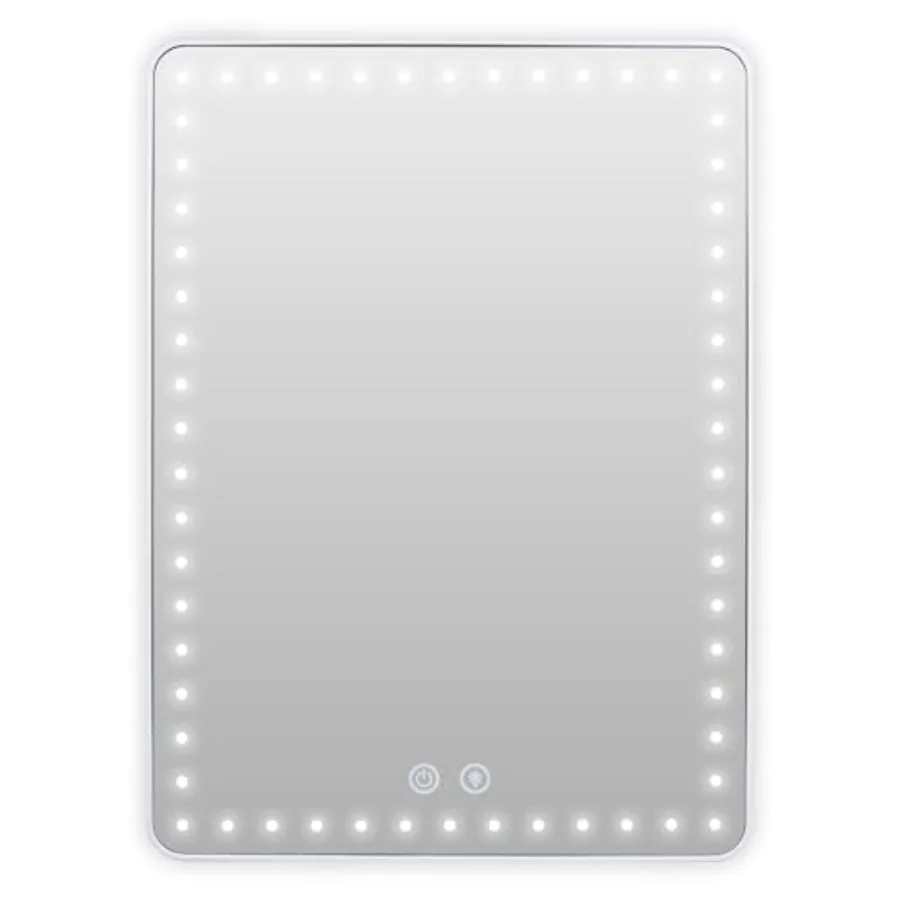 

LED Lighted Tablet Mirror with 15X Magnification, Ultra Bright Lighting, USB-C Charging, Tabletop Stand