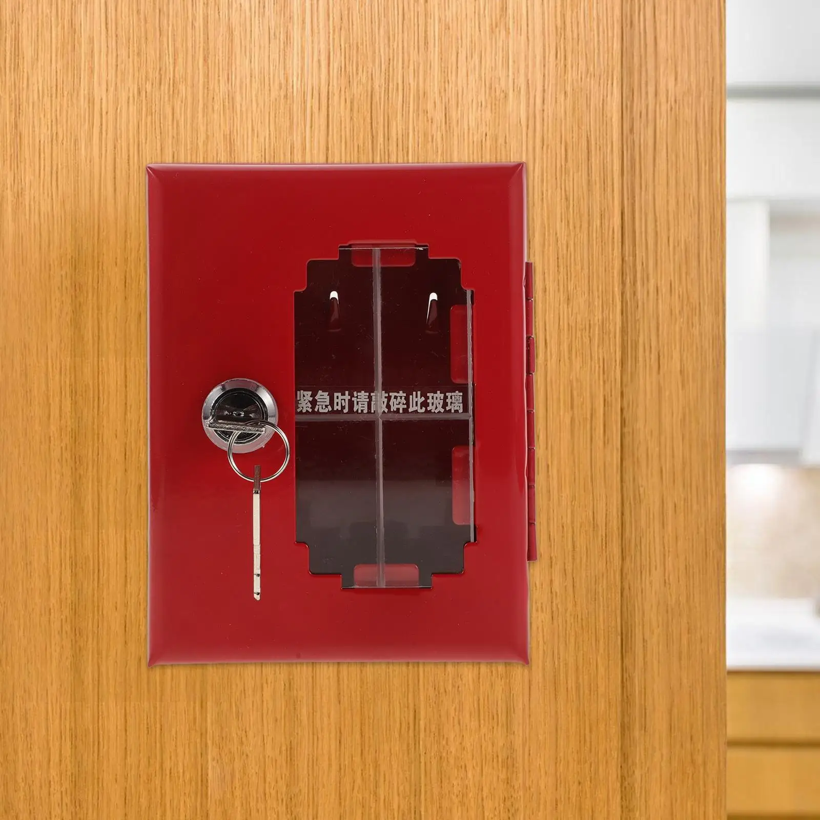 Fire Emergency Door Key Lock Box Wall Mounted Metal Security Lockbox For Hazardous Items Storage Escape Window Door Keys Box