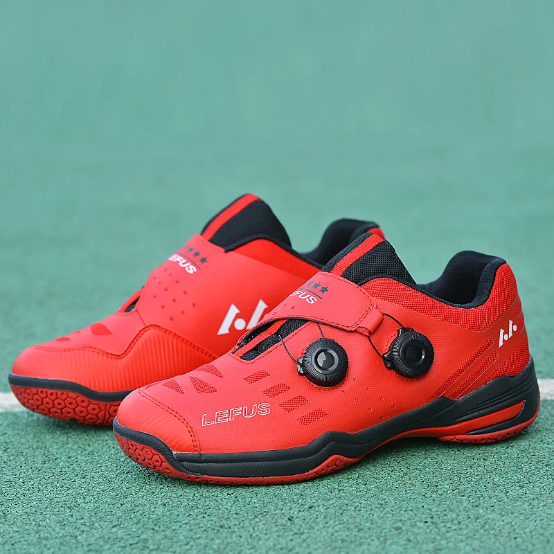

2026 LEFUS Professional Tennis Shoes with Quick Lace Design Light Weight Badminton Sneakers Anti Slip Volleyball Sneakers