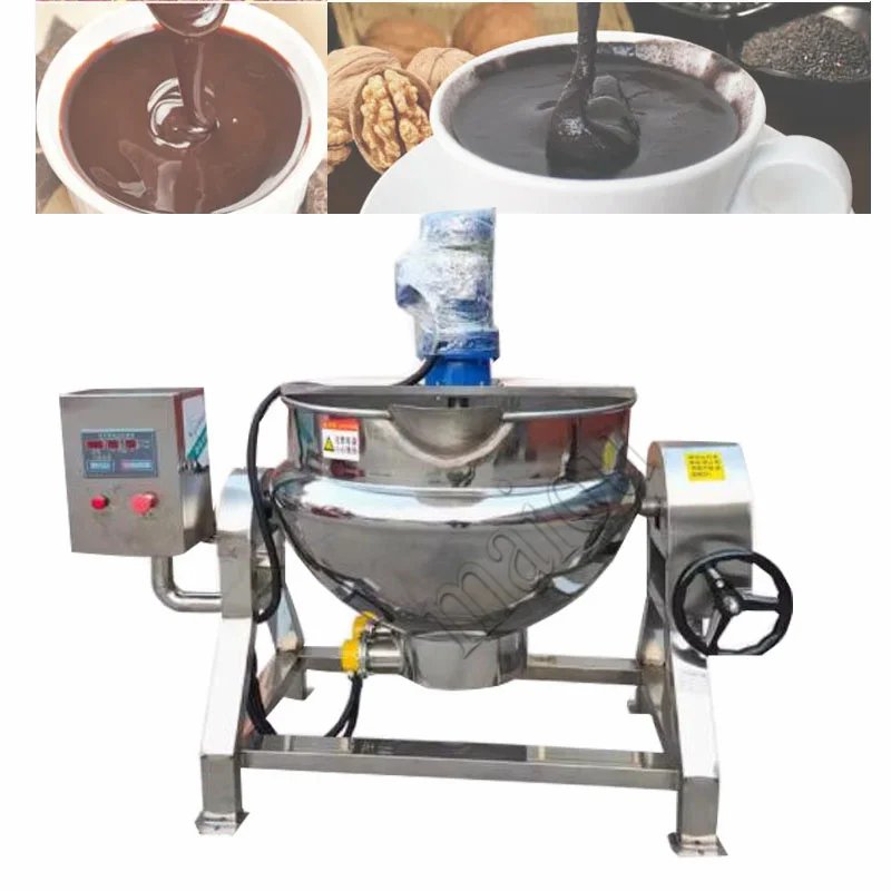 Electric Jacketed Kettle Cooking Double Steam Jacketed Kettle Industrial Cooking Pot