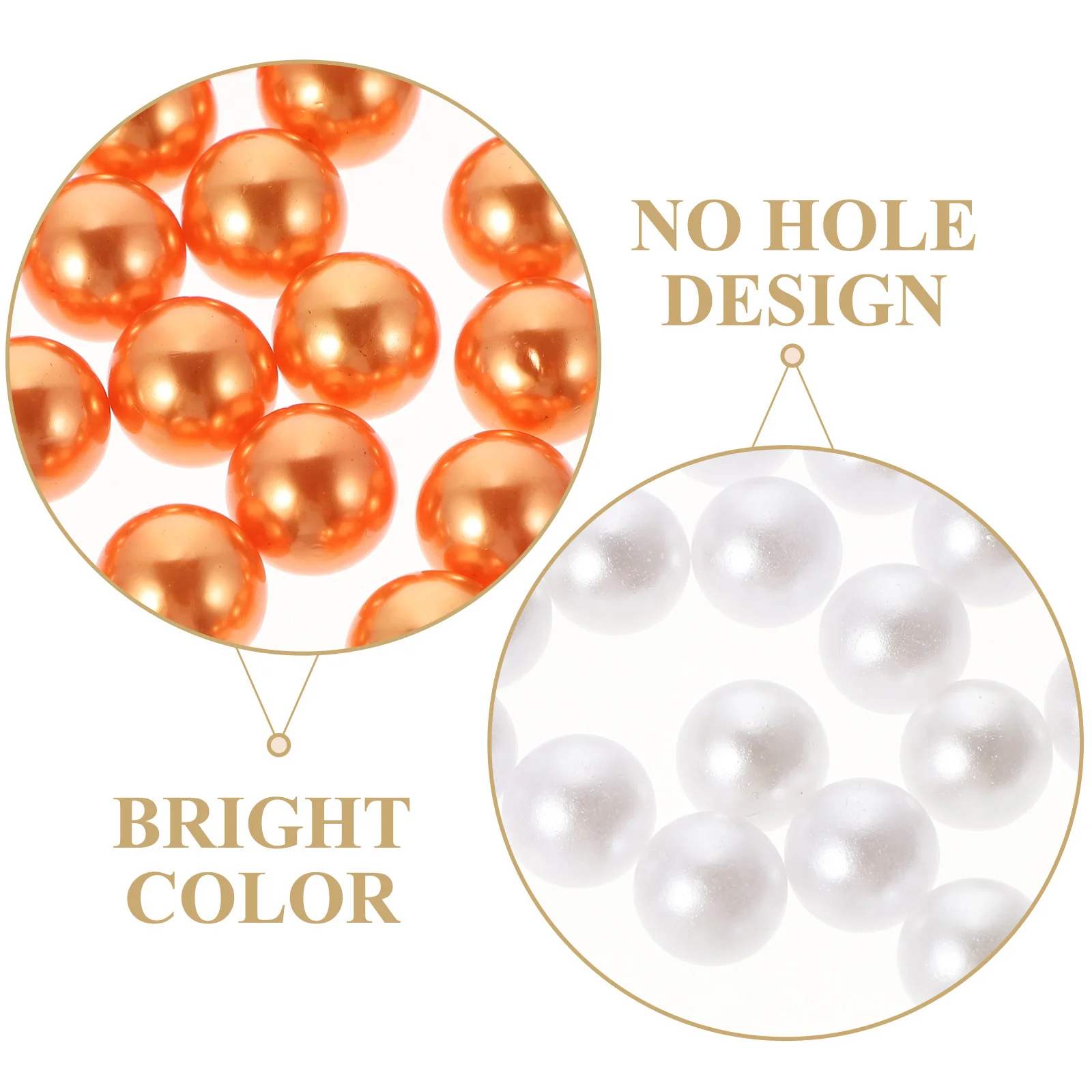 400 قطعة مزهرية من اللؤلؤ الصناعي حشو لا ثقب العائمة اللؤلؤ المزيف تشكيلة زهور زينة الزفاف محور زهرية ديكور #6