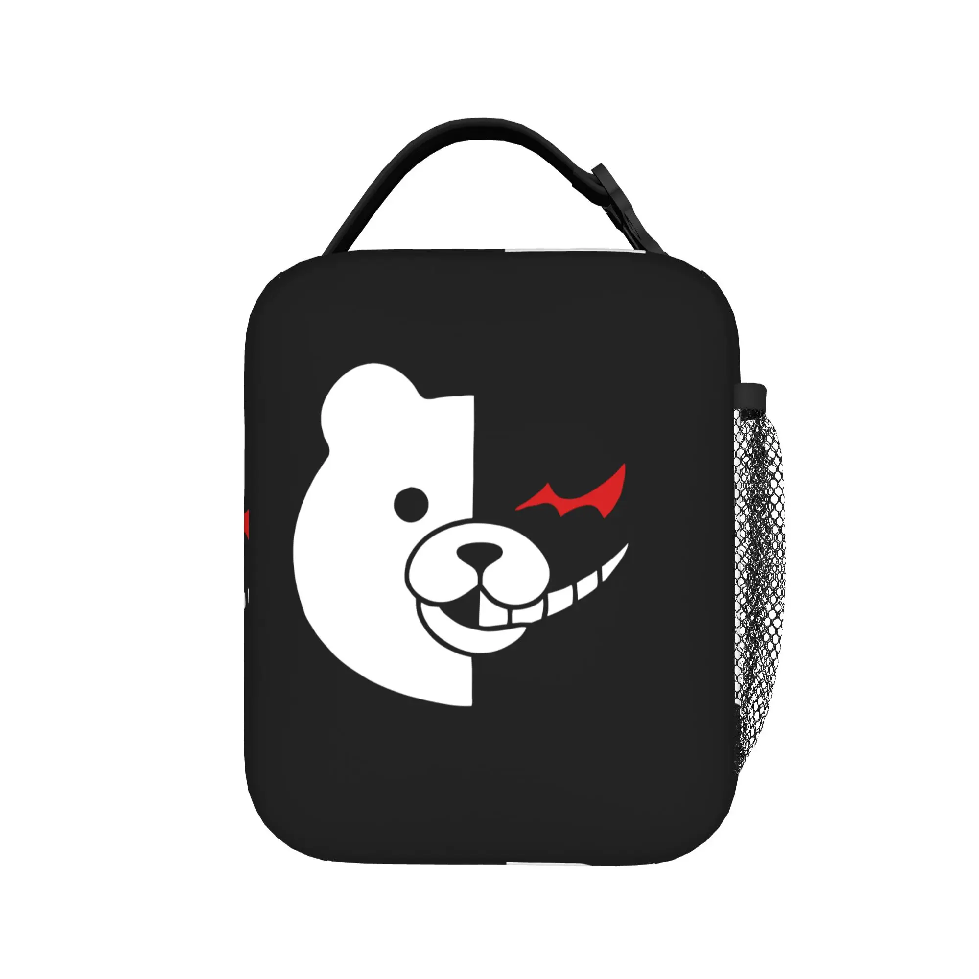 Monokuma Thermal Insulated Lunch Bag for Work Danganronpas Anime Portable Food Bag Thermal Cooler Lunch Boxes