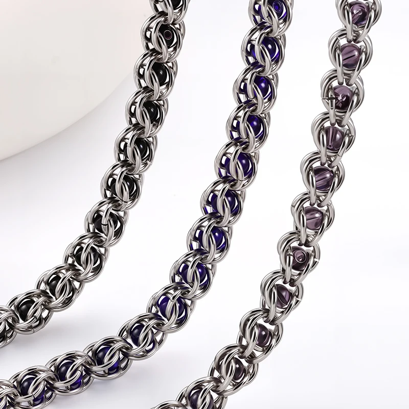 1Meter 10mm Stainless Steel Charms Beads Craft Chains for Jewelry Making DIY Necklaces Bracelets  Keychain Accessories Supplies