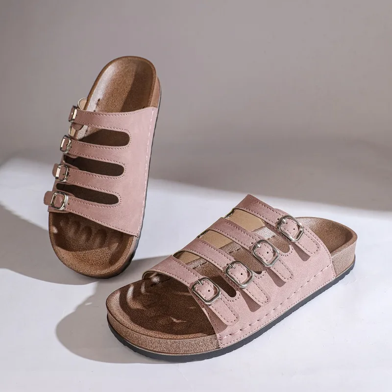 Three-breasted Platform Slippers for Women 2026 Summer New Casual and Versatile Beach Shoes for Outward Wear
