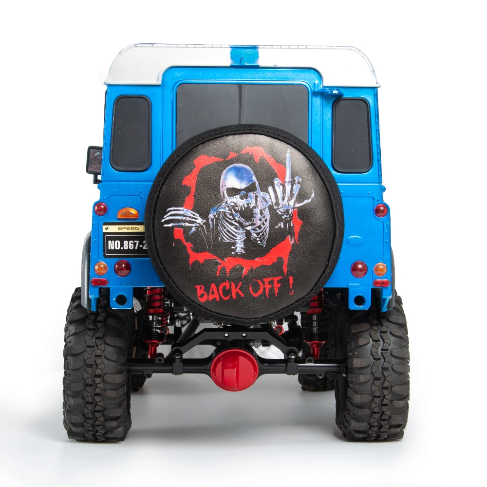 MIBIDAO 1/10 RC Crawler Leather Spare Tire Cover Anti Dust Cover for TRX4 TRX6 D90 Axial SCX10 90046 Capra GEN8 Wraith