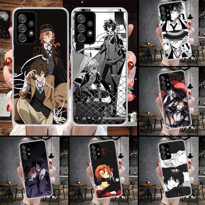 Bungo Stray Dogs Double Black Phone Case For Samsung Galaxy A71 A51 A41 A31 A21S A11 A70 A50 A40 A30 A20E A10S A20S A6 A7 A8 A9