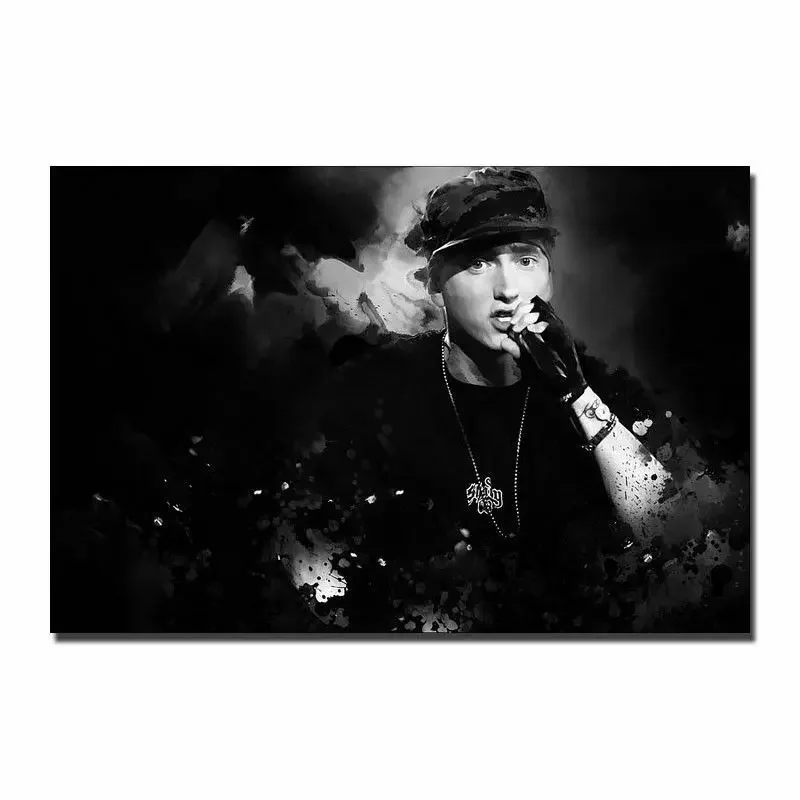 Hot Eminem Revival Album 2017 Hip Hop Rap Music Silk Fabric Wall Poster Art Decor Sticker Bright