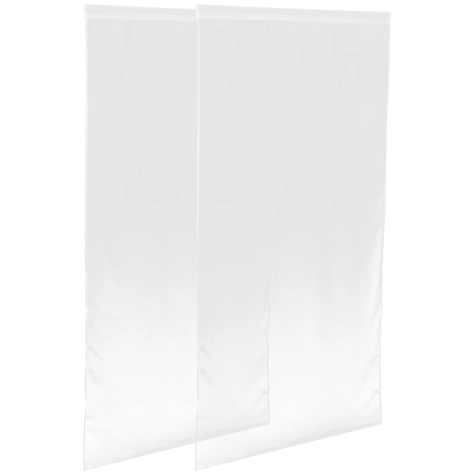 

2Pcs White Gauze Window Sheer Curtains for Bedroom Living Room Semi Sheer Long Drapes Privacy Protection Energy Saving