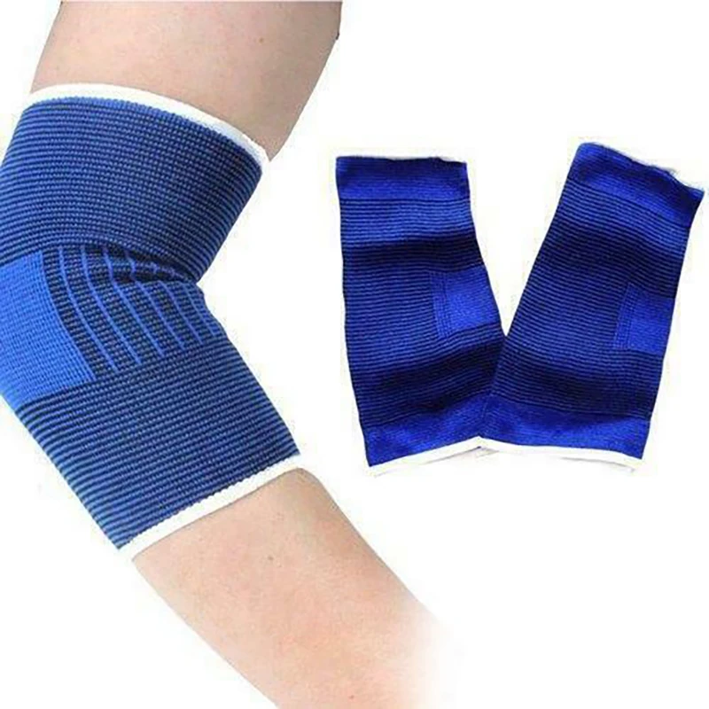 Bande de protection élastique pour le sport, 2 pièces, coudières, genouillères, fitness, gym, bracelet, manchon, bandage, rinçage, orthèse, support