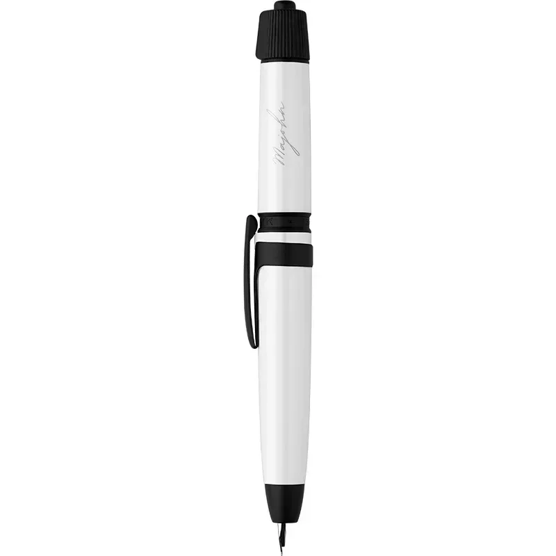 New MAJOHN Final Craftsman A3 Press To Tip Out and Rotate Hidden Point Pen Resin Body Adult StudentWriting OfficePractice InkPen