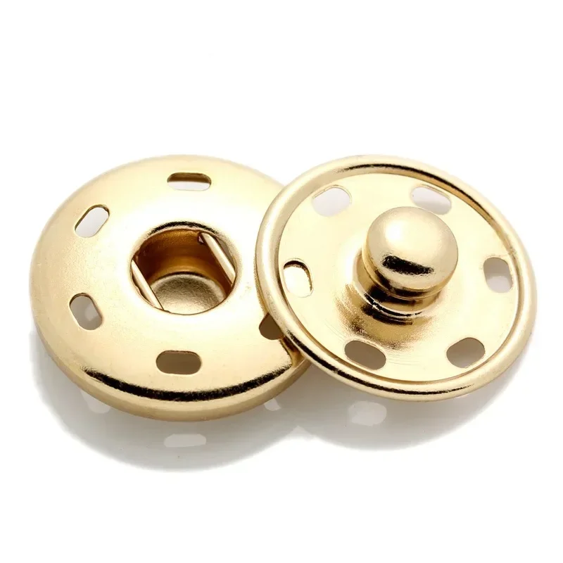 50Sets 8-30mm Metall Druckknöpfe Knöpfe Scrapbooking Unsichtbare Druckknöpfe Knopf Nähen Kinder Hemd Mantel Zubehör