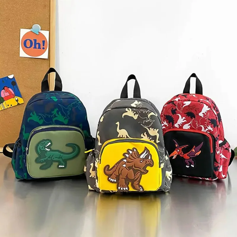 

Kindergarten Backpack for Boys Fashion Dinosaur School Backpacks Cartoon Print Casual Kids School Bag Girls Schoolbags 3-8 Years