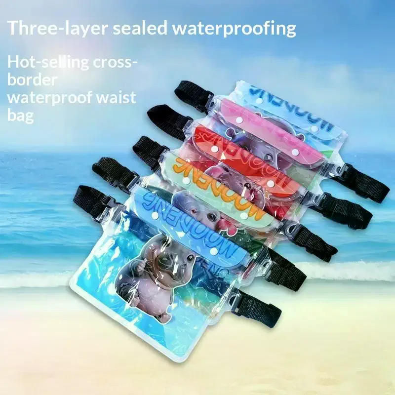 Waterproof Swimming Diving Bag PVC Beach Drifting Diving Waist Pack Shoulder Bag Underwater Mobile Phone Case Outdoor Dry Bag