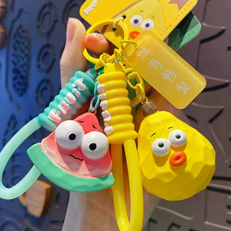 الكرتون الإبداعية ملتوي الخضار الفاكهة سلسلة المفاتيح قلادة حقيبة الظهر الديكور الهدايا #4