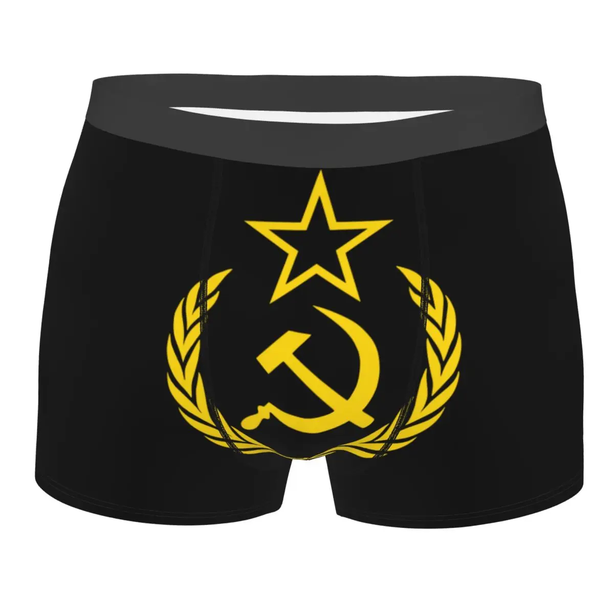 

Мужские трусы-боксеры с изображением молота и серпа, гербом СССР, удобные трусы-боксеры, нижнее белье