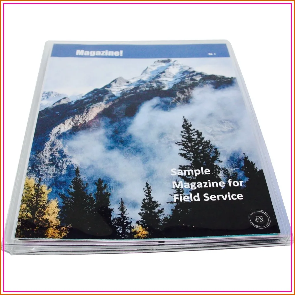 Clear Vinyl Magazine Organizer – 3 Pockets, Durable & Portable