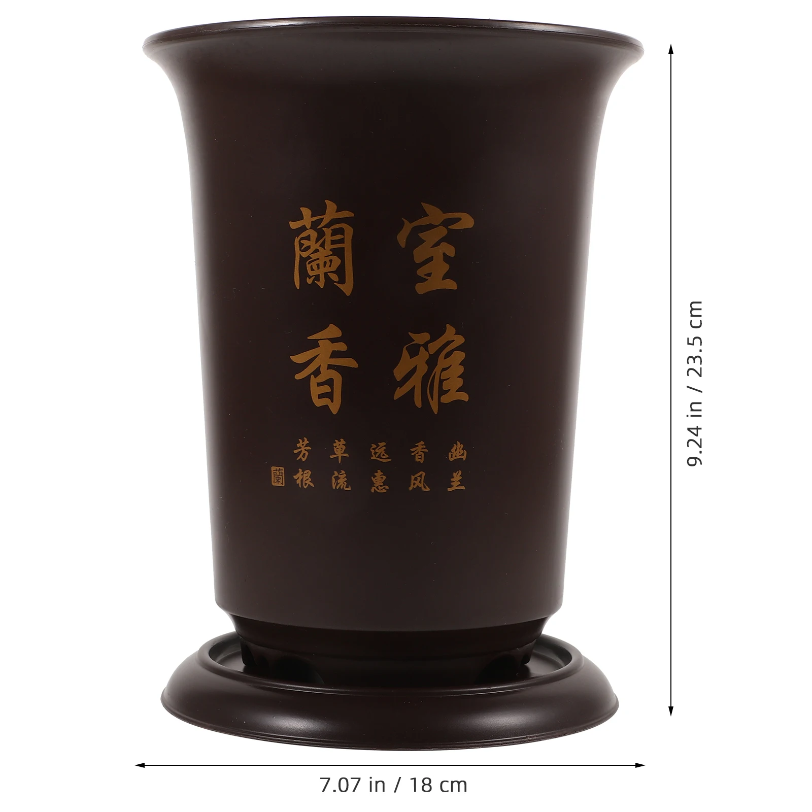 

1pcs Orchid Plant Pot Nursery Planter Flower Container With Saucer Plastic Indoor Outdoor Garden Planters For Flowers Plants