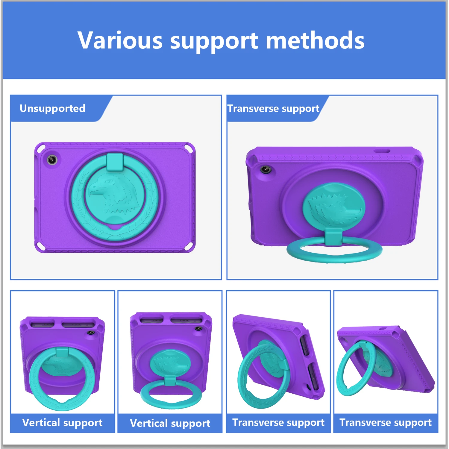 360 degree rotation tablet Case For Huawei MatePad T8 8.0
