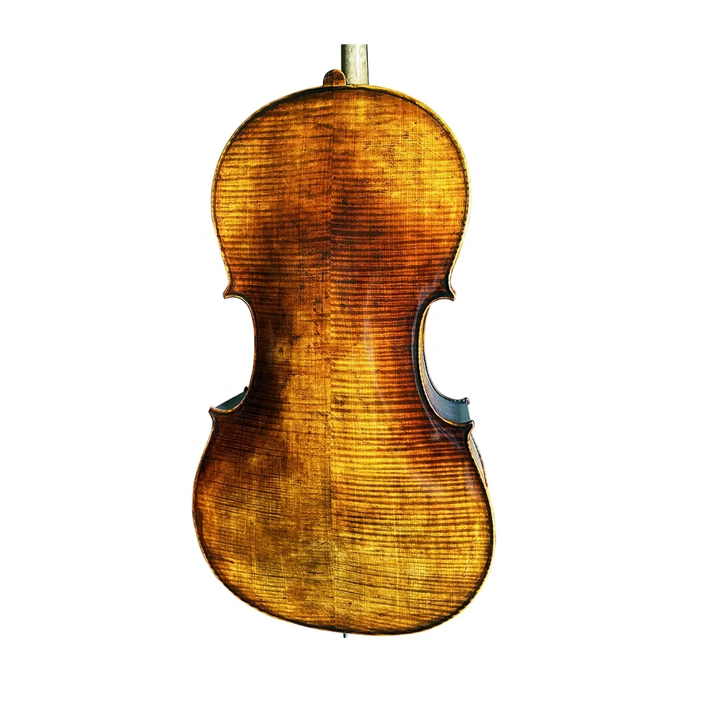 Professional Performance Spruce Cello Red Matte Varnish Finely Hand-carved Handmade Cello with Ebony Tailpiece and Soft Bag