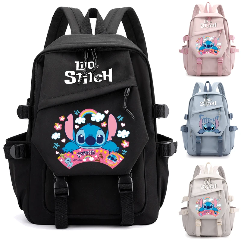 Lilo Stitch plecak uczeń nastolatek torby na książki dla chłopca dziewczyna plecak damski Kawaii Disney plecak podróżny Mochila Escolar