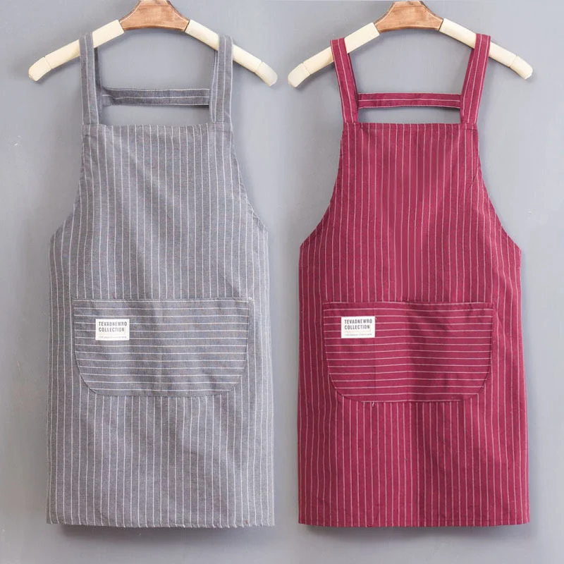 Apron household kitchen home and abroad pure cotton women 2023 new net red summer thin catering special work clothes 