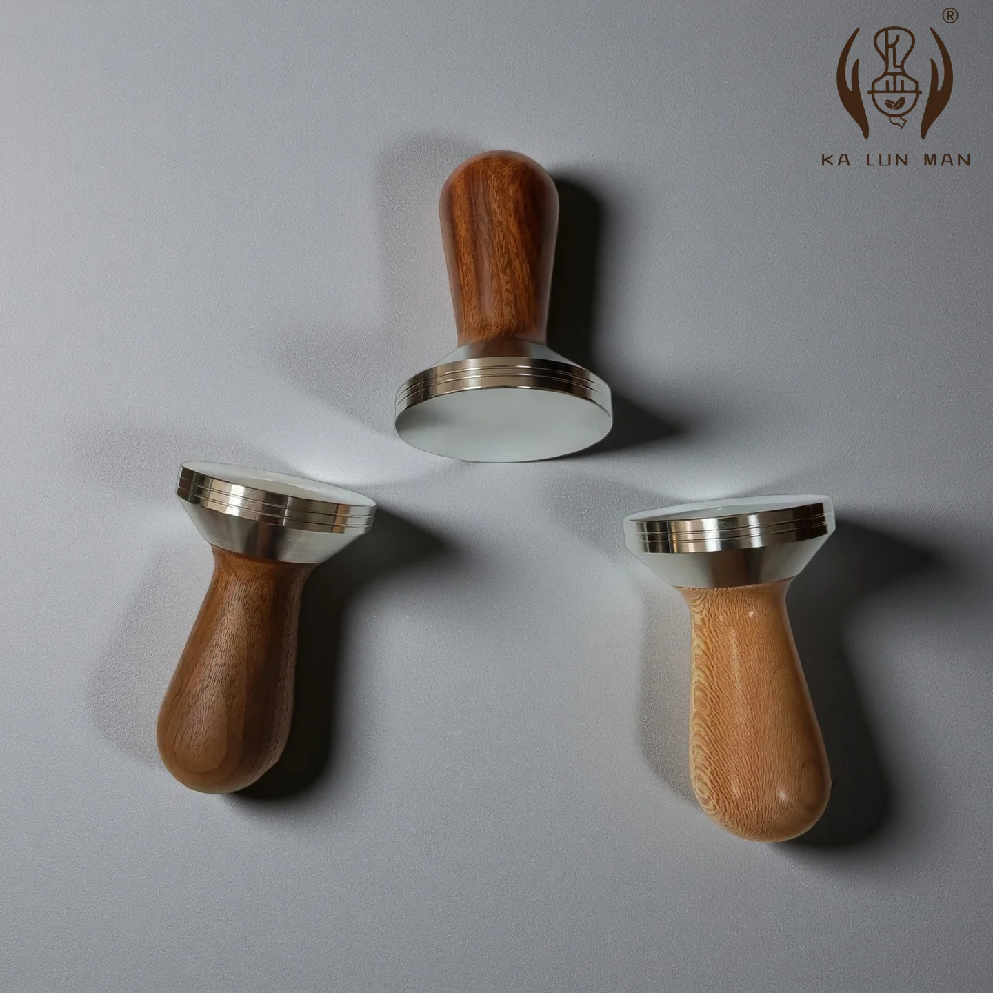 1Pc Espresso Burger, Coffee Tamper, Comfortable Wooden Handle, Smooth Stainless Steel Base, Diameter Specifications: 51.53.58mm