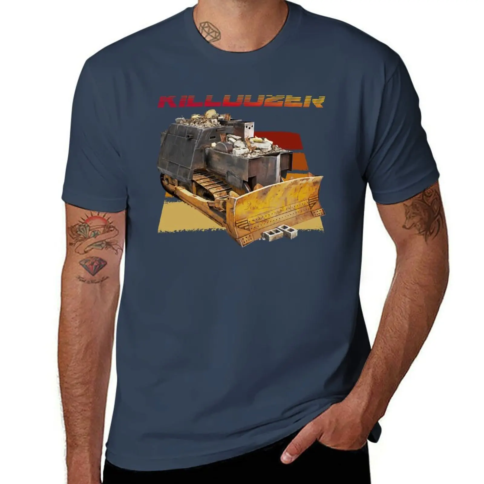 

Killdozer T-Shirt Casual All Match Tee Shirt for Men
