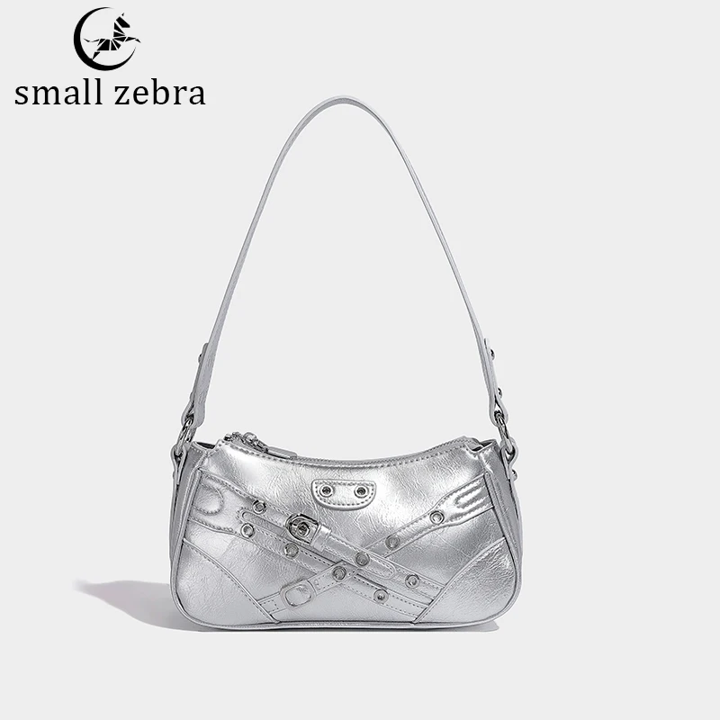 

Y2K Rivet Hand Shoulder Underarm Bag Women Fashion Purse Punk Large Capacity Crossbody Bag