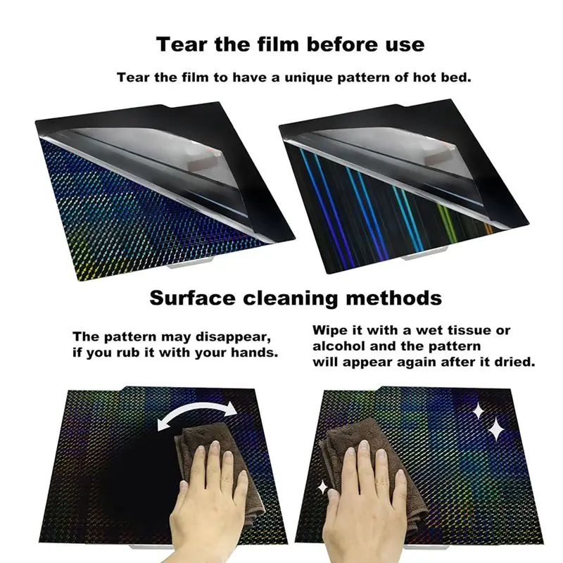 H1H بناء لوحة ل Bambu-Lab X1C/X1/X1E/P1P/P1S/A1 طباعة السرير 257X257 مللي متر ضوء + فانتوم الربيع لوح فولاذي جديد #6