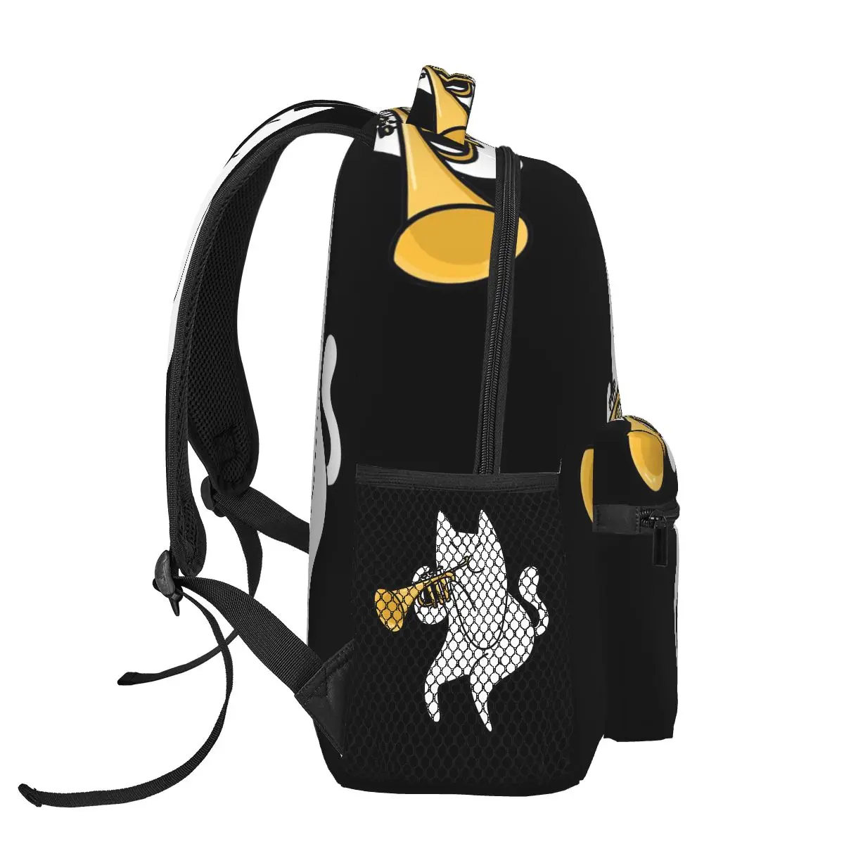 حقيبة ظهر البوق القط رائجة البيع Daypack سعة كبيرة للأطفال حقيبة الكتب المدرسية حقائب الكتف للرجال والنساء #3