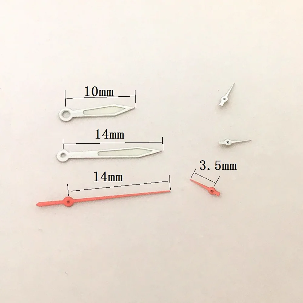 Watch Accessories Watch Hands Hours Minutes Seconds + Small Three Hands Suitable for VD53 Quartz Movement 6 Needles