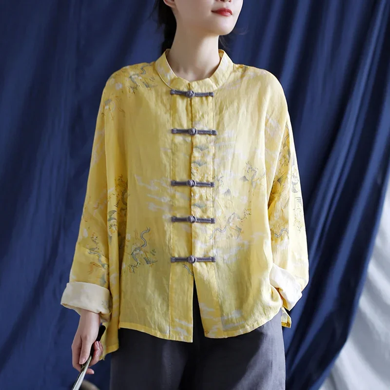 

Поп-топ для женщин, винтажные хлопковые льняные женские футболки и блузки, футболка с длинными рукавами, футболка большого размера, женская одежда Overcocat