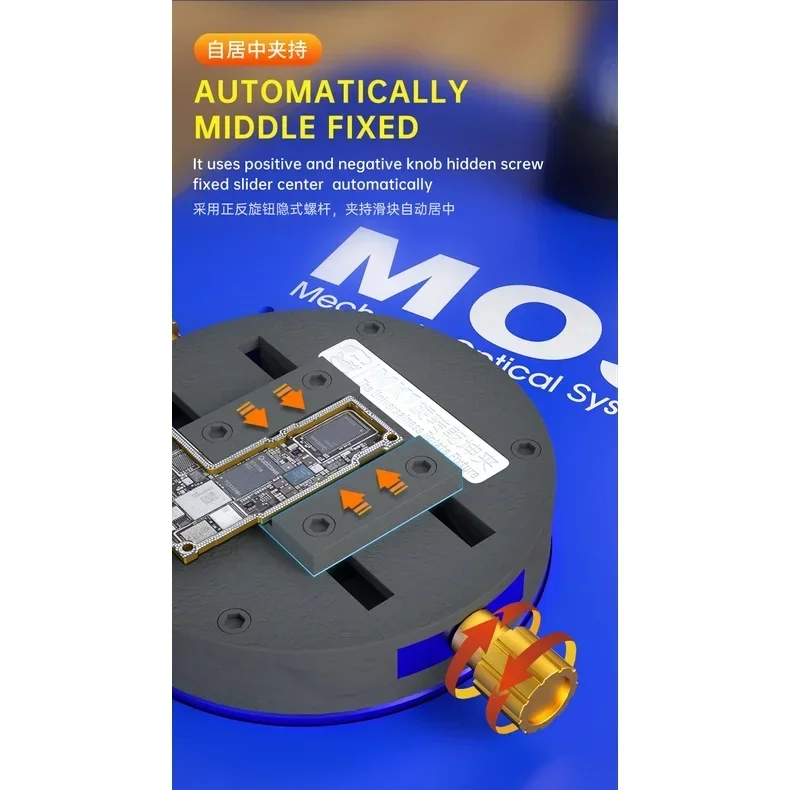 Abrazadera de reparación de placa base de Chip de teléfono móvil, accesorio Universal giratorio mecánico MK1, herramienta de mesa de plantación de estaño IC multifunción