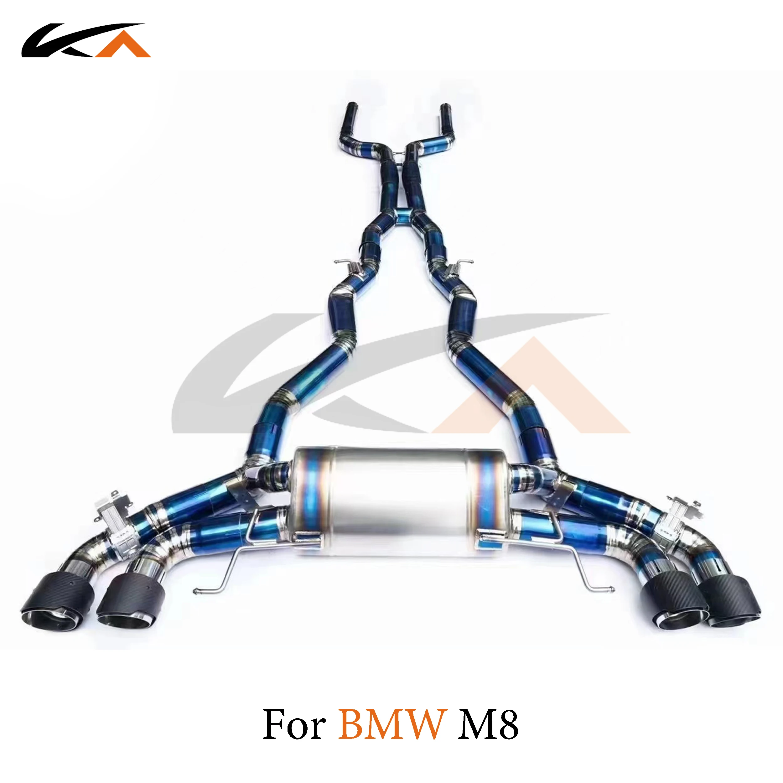 

KA Tuning exhaust system parts titanium alloy catback for BMW M8 rear section performance muffler valve