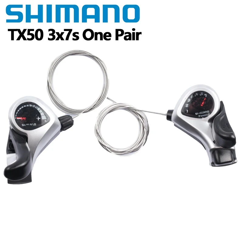 Shimano Tourney TX50 Shifter Lever 7Speed SL-TX50 Thumb Shifter Gear Lever 3S 6S 7S For MTB Mountain Bike Thumb Shifter Plus