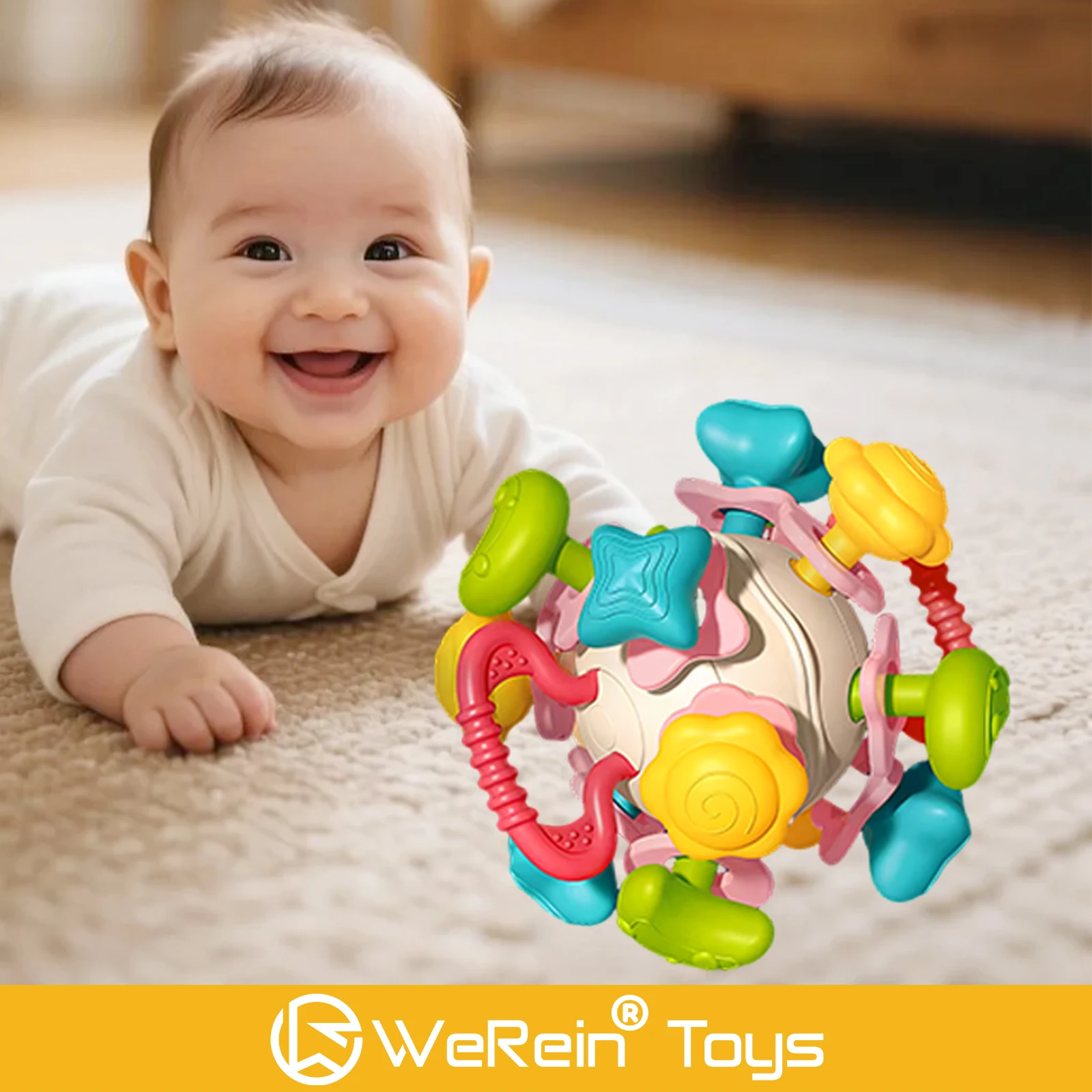 행성 테마 그라블 맨해튼 볼 아기 이갈이 완화용